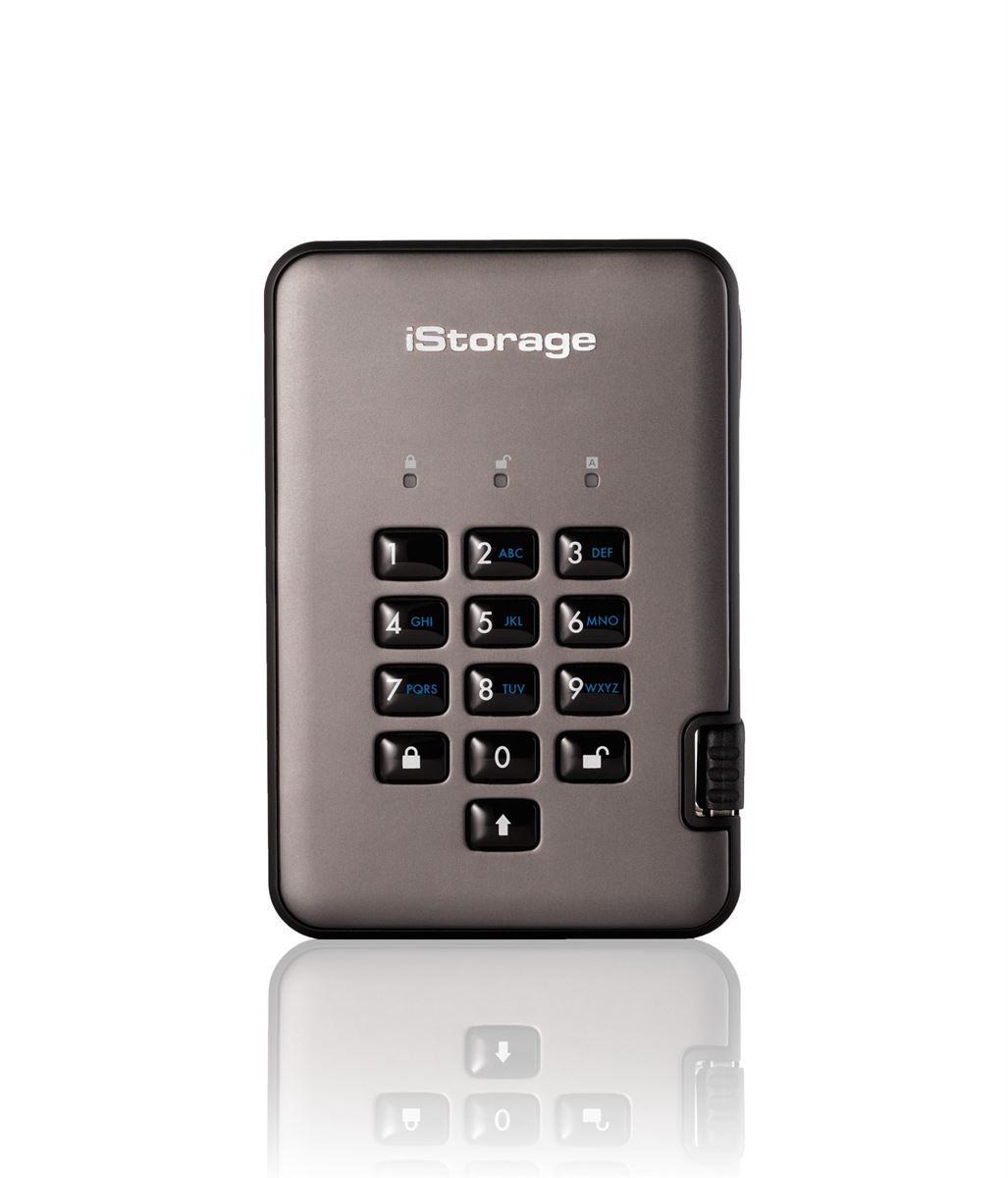 Image of 128GB iStorage diskAshur Pro2 SSD Desktop External Solid State Drive
