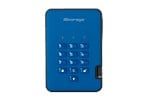 iStorage diskAshur2 5TB Mobile External Hard Drive in Blue - USB3.1