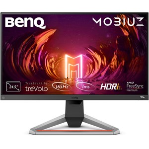 BenQ MOBIUZ EX2510S 24.5 inch Gaming Monitor, IPS Panel, Full HD 1920 x 1080 Resolution, 165Hz Refresh Rate, FreeSync Premium, HDR10, DisplayPort, 2x HDMI inputs, Speakers