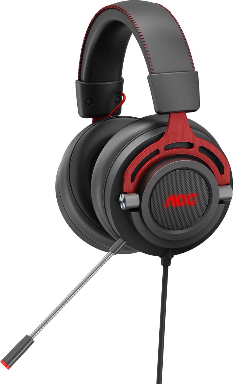 AOC GH300 Gaming Headset, USB Connection, RGB Backlit, Virtual Surround