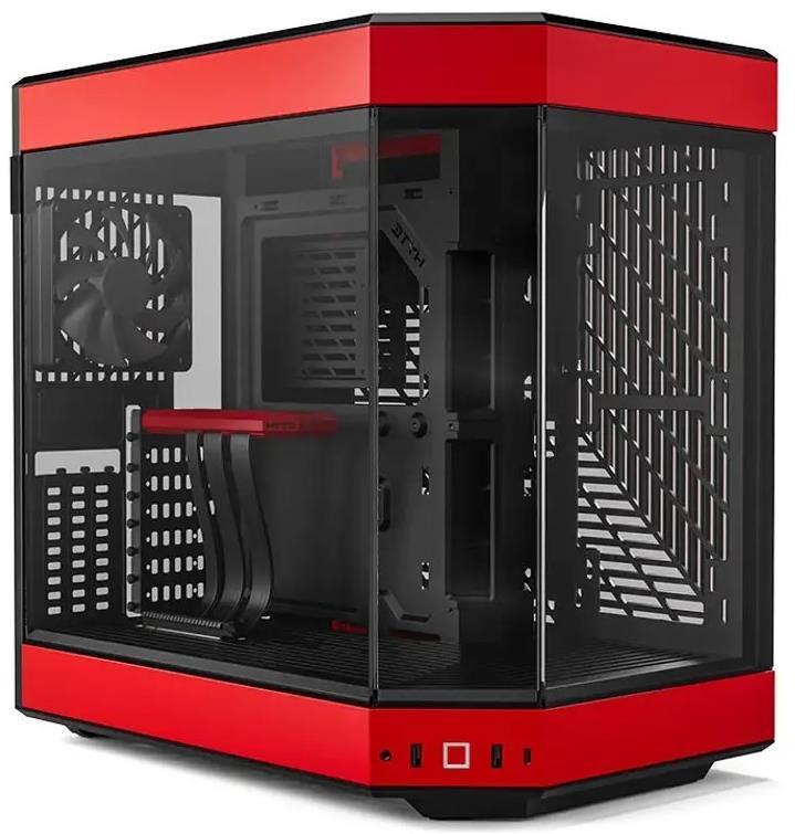 Hyte Red Y60 Mid Tower Case Size 4.0