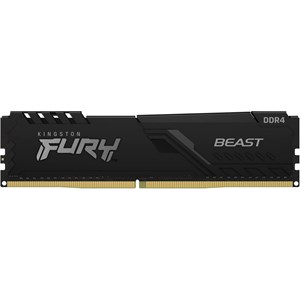 Kingston FURY Beast 32GB DDR4 Desktop Memory, 1 x 32GB, 3200MHz, PC4-25600, CL16, 1.35V, Black