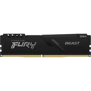 Kingston FURY Beast 32GB DDR4 Desktop Memory, 1 x 32GB, 3200MHz, PC4-25600, CL16, 1.35V, Black