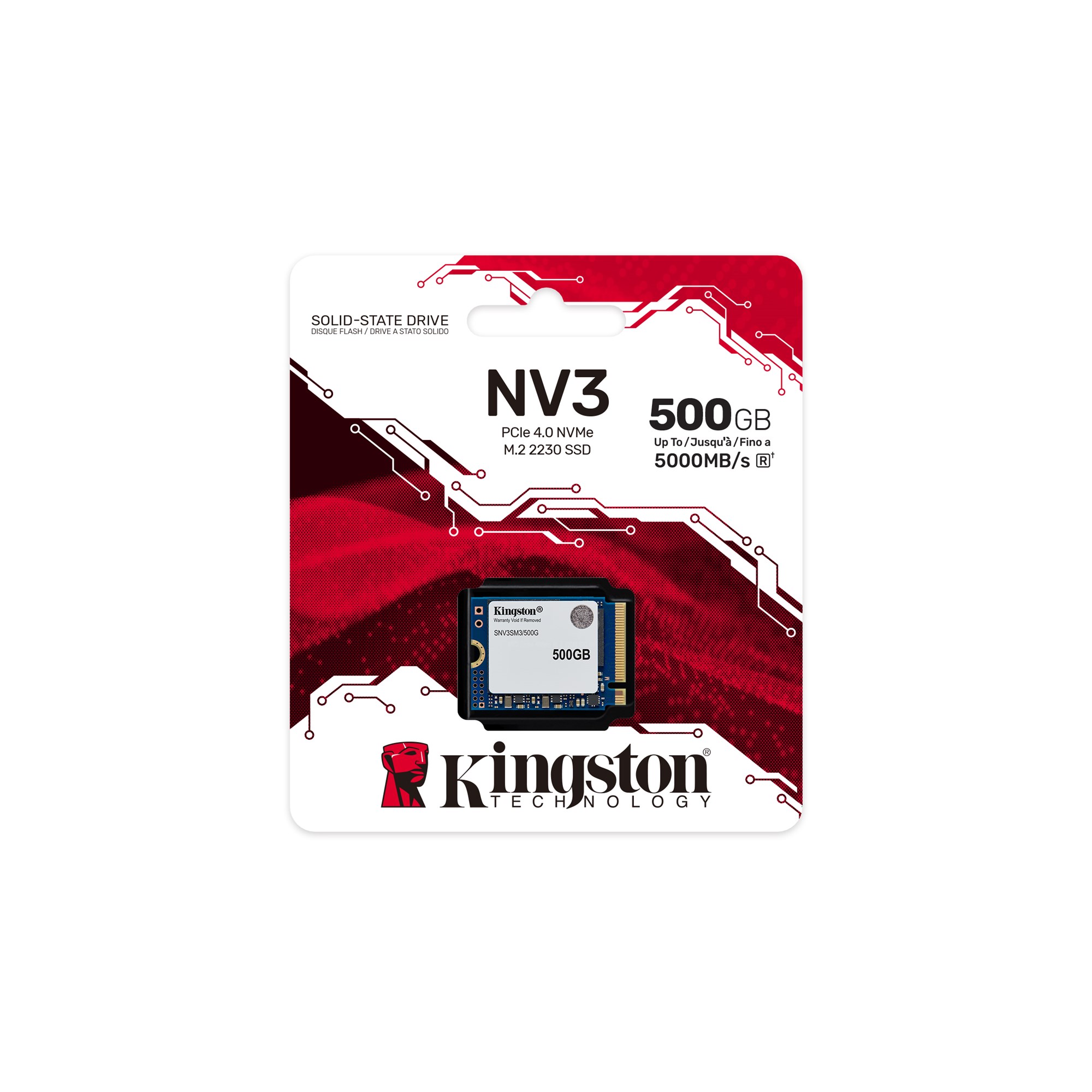 500GB Kingston NV3 PCIe 4.0 x4 NVMe SSD - SNV3SM3/500G | CCL