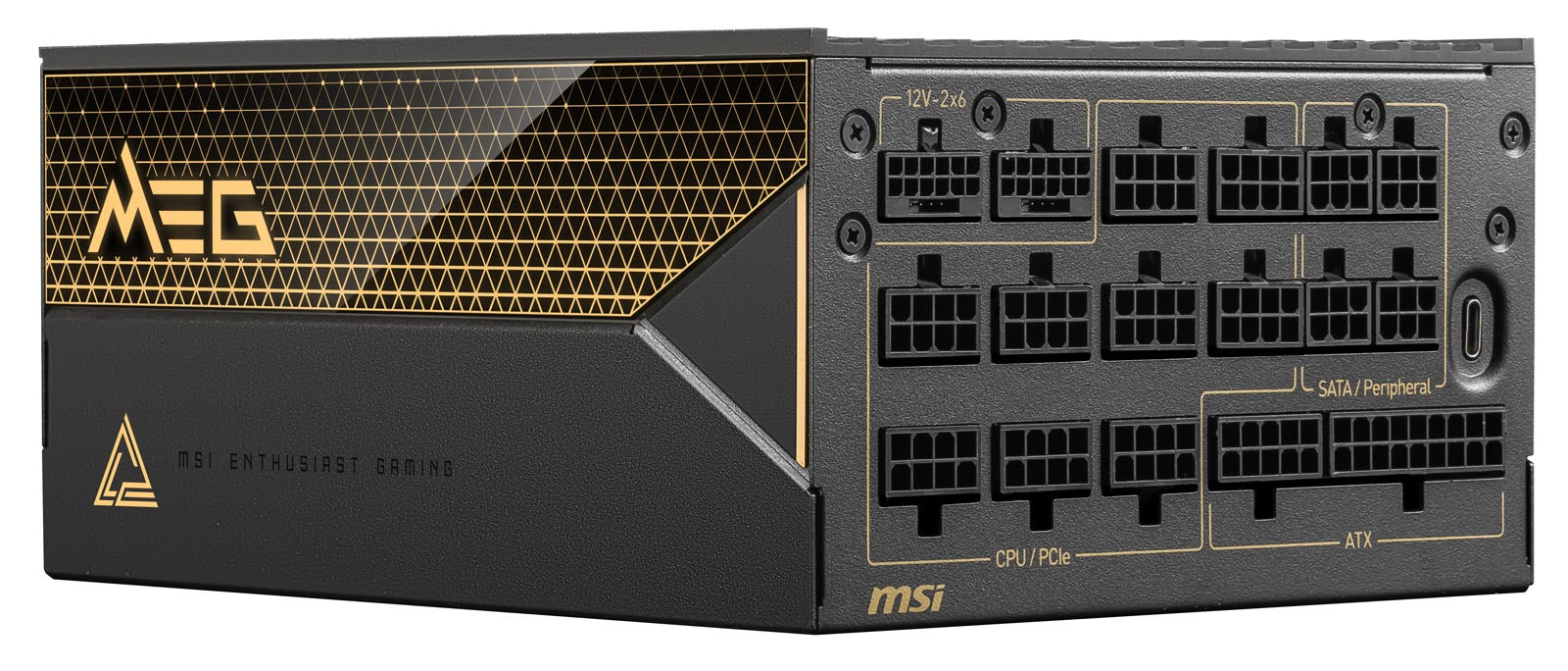 1600W MSI MEG Ai1600T PCIE5 Modular 80 Plus Titanium PSU