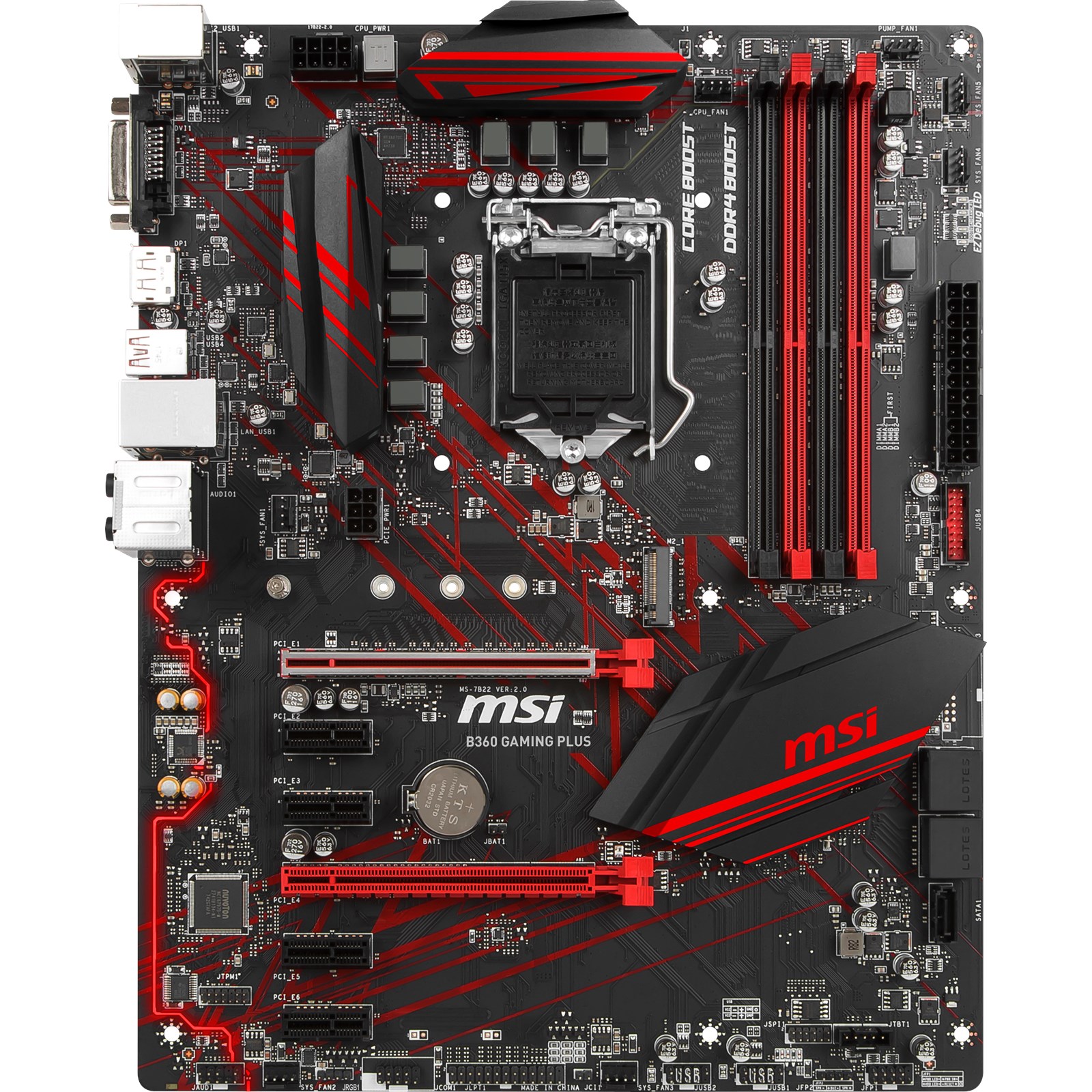 MSI B360 GAMING PLUS Intel Socket 1151 Motherboard B360 GAMING PLUS