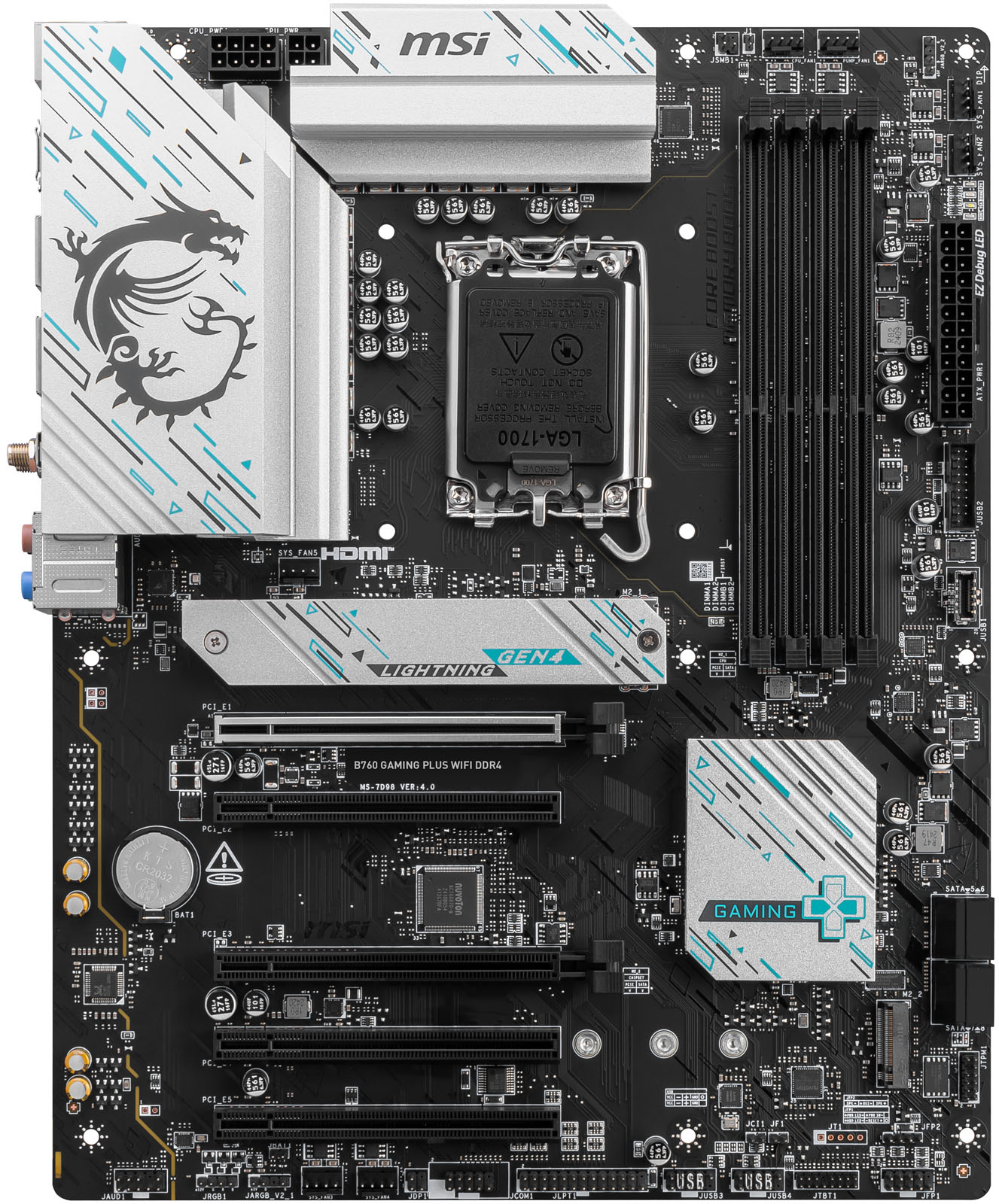 MSI B760 GAMING PLUS WIFI DDR4 ATX Motherboard - CCL Computers