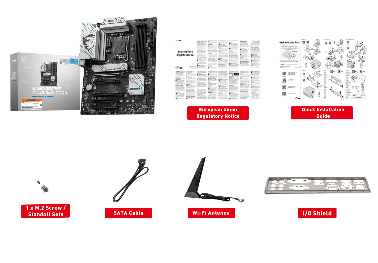 MSI B760 GAMING PLUS WIFI DDR4 ATX Motherboard - CCL Computers