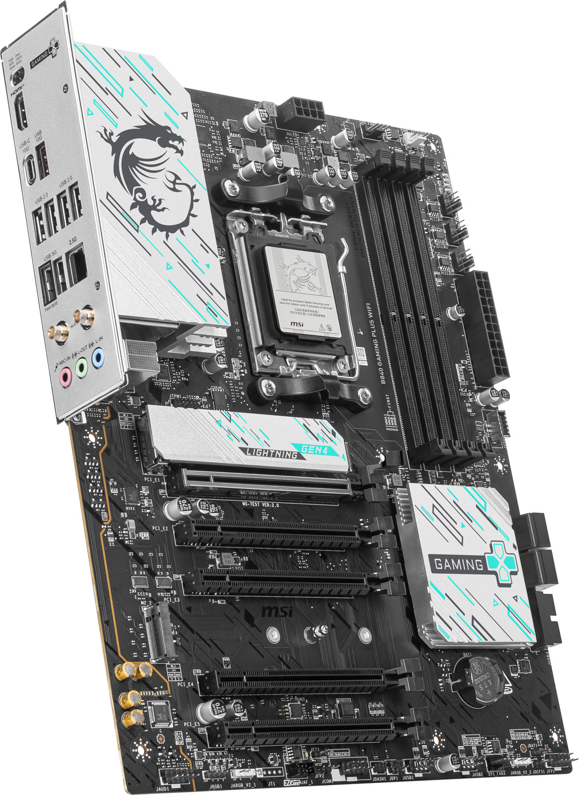 MSI B840 GAMING PLUS WIFI AMD Socket AM5 ATX Motherboard - CCL