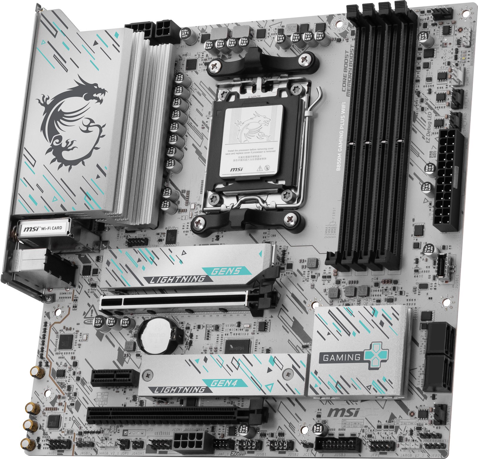 MSI B850M GAMING PLUS WIFI AMD Socket AM5 Motherboard