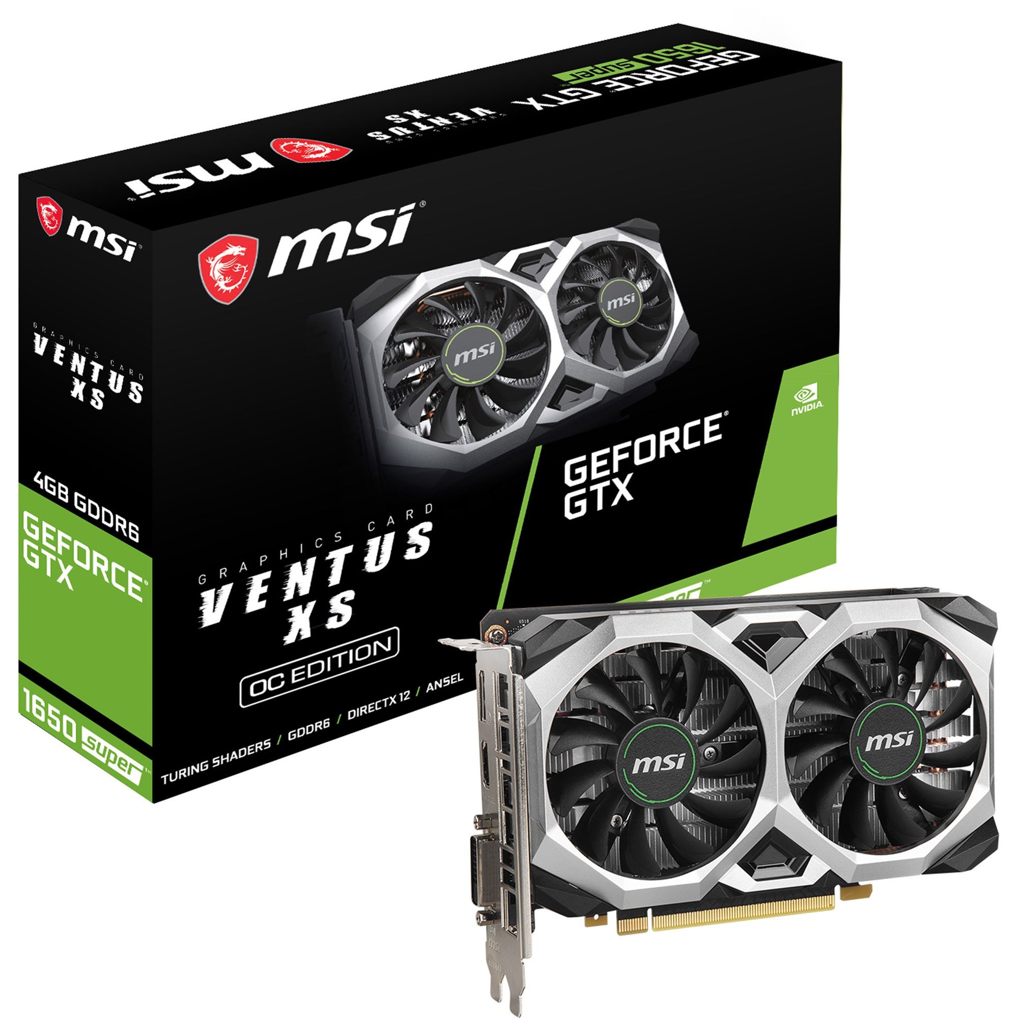MSI GeForce GTX 1650 SUPER VENTUS XS OC 4GB Overclocked