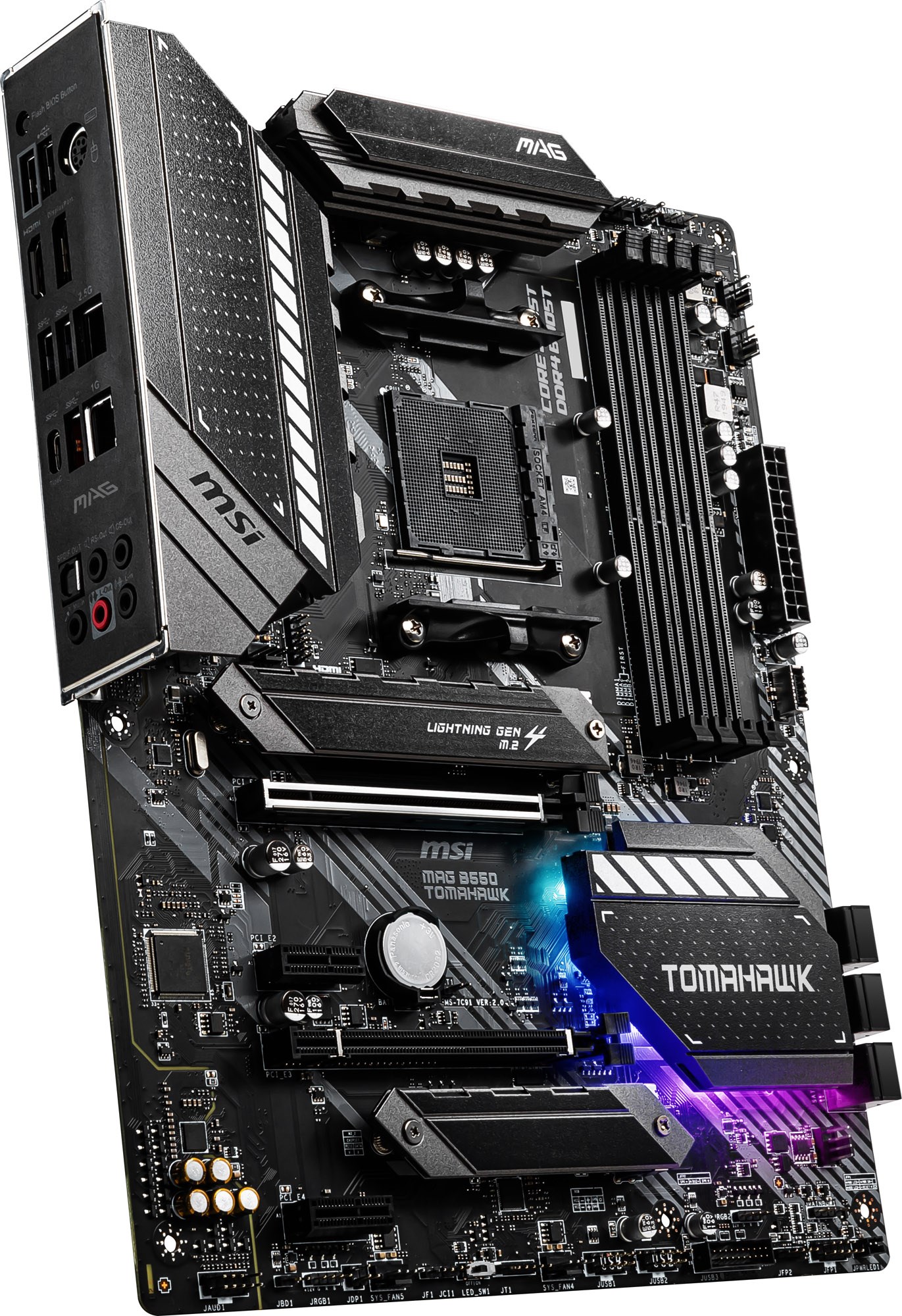 CPU Ryzen7 5800x & MSI MAG B550 TOMAHAWK MSI MAG B550 TOMAHAWK AMD Socket AM4 Motherboard - MAG B550