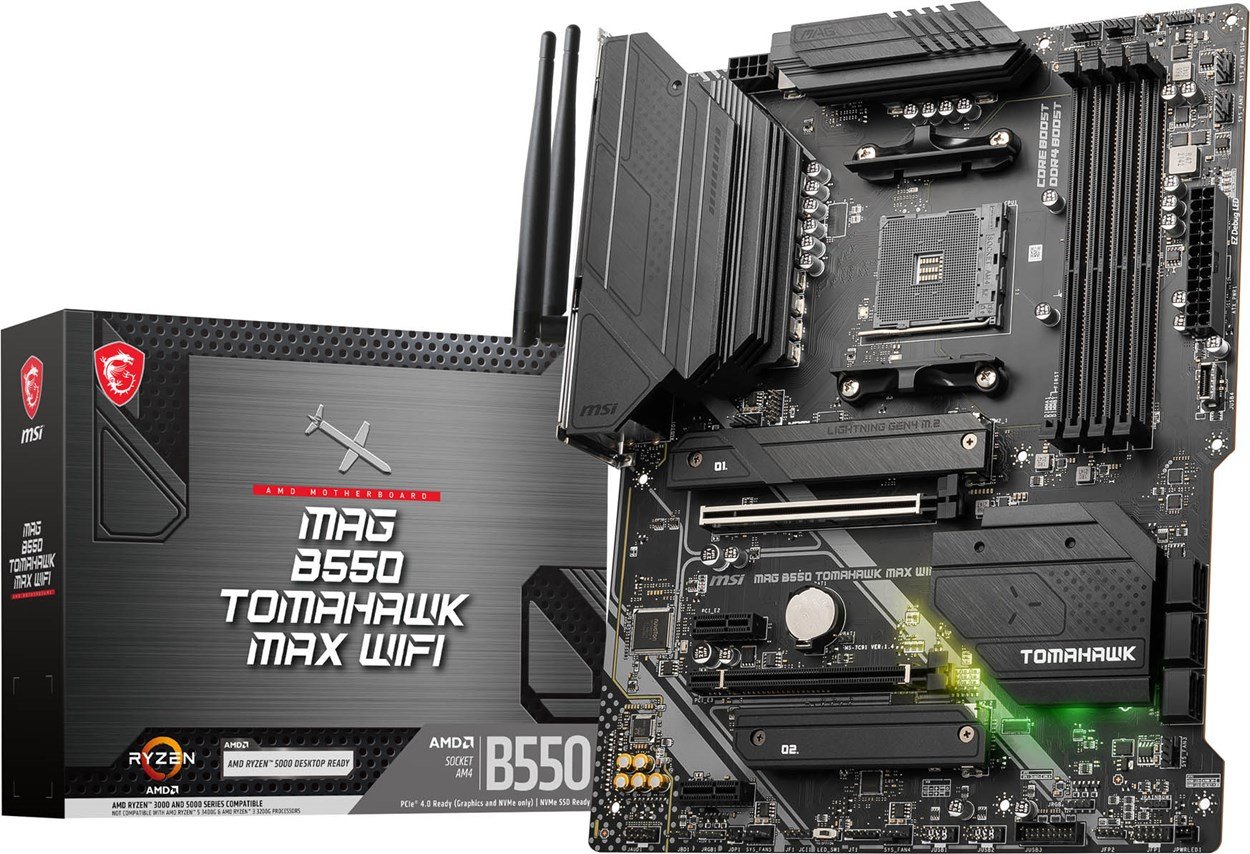 MSI MAG B550 TOMAHAWK MAX WIFI AMD Motherboard