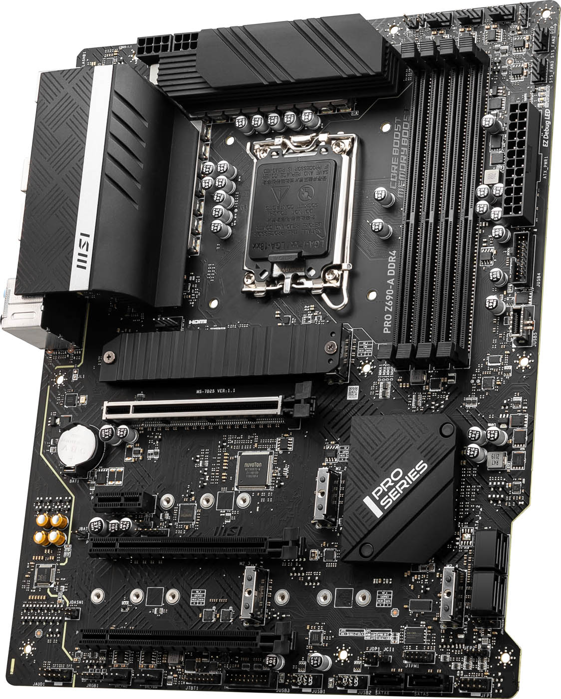 MSI PRO Z690-A DDR4 Motherboard, ATX, Intel Socket 1700, Z690