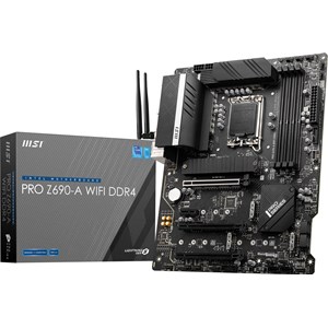 MSI PRO Z690-A WIFI DDR4 Motherboard, ATX, Intel Socket 1700, Z690 Chipset
