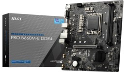 MSI PRO B660M-E DDR4 mATX Motherboard for Intel LGA1700 CPUs
