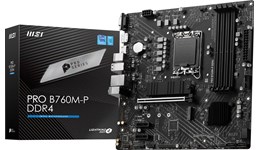 MSI PRO B760M-P DDR4 mATX Motherboard for Intel LGA1700 CPUs