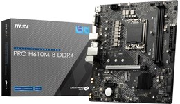 MSI PRO H610M-B DDR4 mATX Motherboard for Intel LGA1700 CPUs