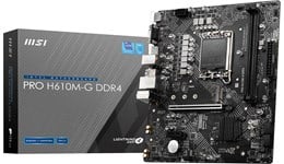 MSI PRO H610M-G DDR4 mATX Motherboard for Intel LGA1700 CPUs