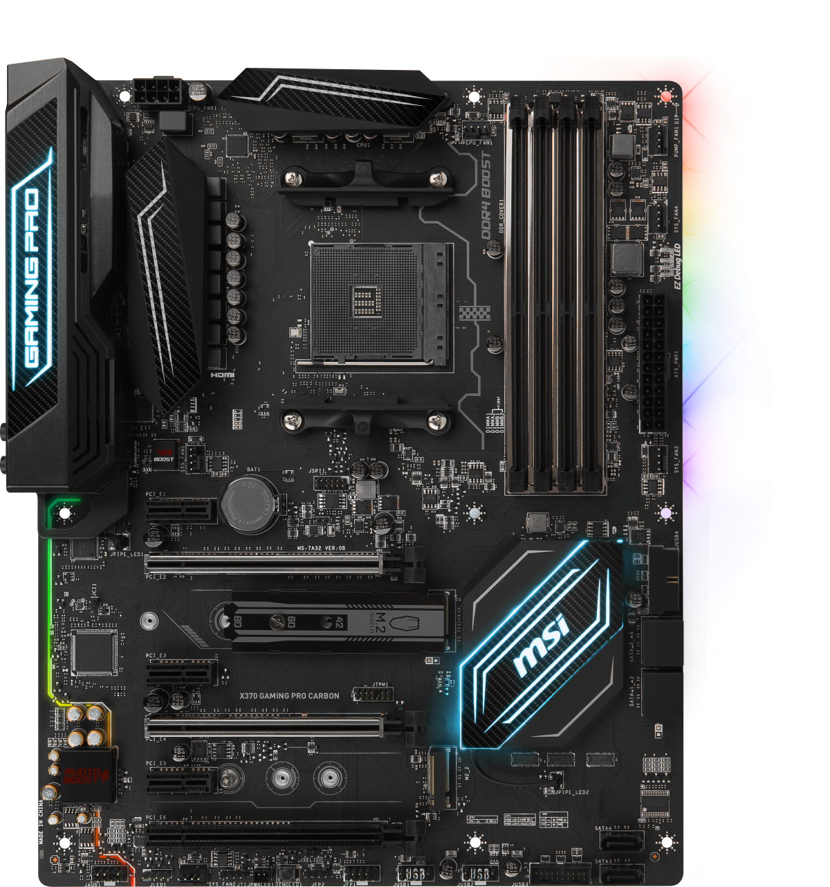 MSI X370 GAMING PRO CARBON Motherboard AMD RYZEN AM4 AMD X370 ATX Intel
