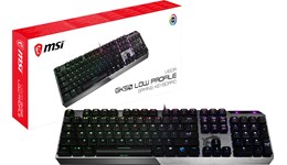 MSI VIGOR GK50 Low Profile Mechanical Gaming Keyboard with KAILH Low-Profile Switches, RGB Illumination, UK Layout
