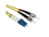 Cables Direct 2m OS2 Fibre Optic Cable, LC - ST (Single Mode)