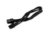 Silverstone PP07-IDE6B 6-pin PCIe 250mm Extension Cable Sleeved in Black