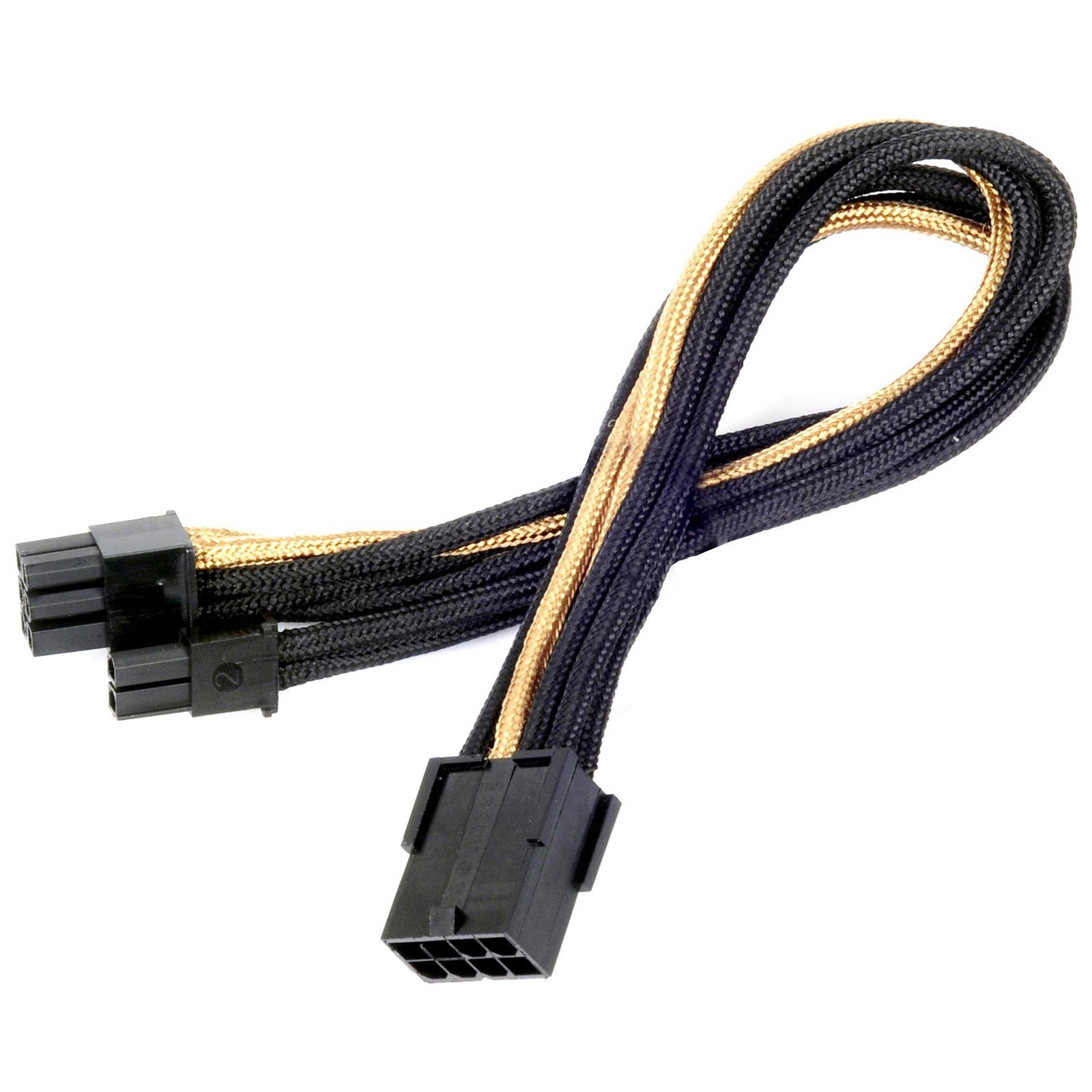 Photos - Cable (video, audio, USB) SilverStone PP07-PCIBG 8-pin PCIe 250mm Extension Cable Sleeved in SST-PP0 