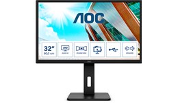 AOC Q32P2CA 31.5" QHD Monitor - IPS, 75Hz, 4ms, Speakers, HDMI, DP