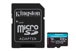 Kingston Canvas Go Plus 512GB microSDXC Card with SD Adapter