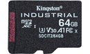 Kingston Industrial 64GB microSDXC Card, Class 10, UHS-I, U3, V30, A1