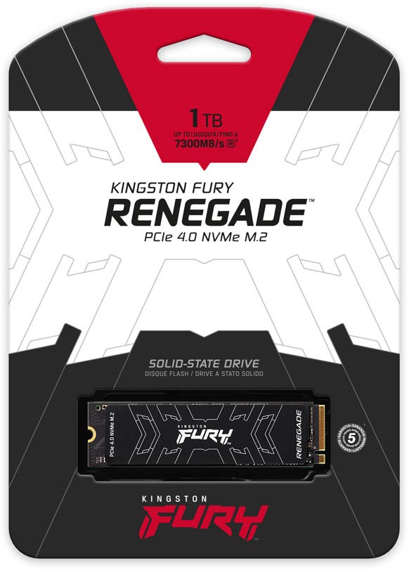 1TB Kingston FURY Renegade M.2-2280 PCIe 4.0 x4 NVMe SSD