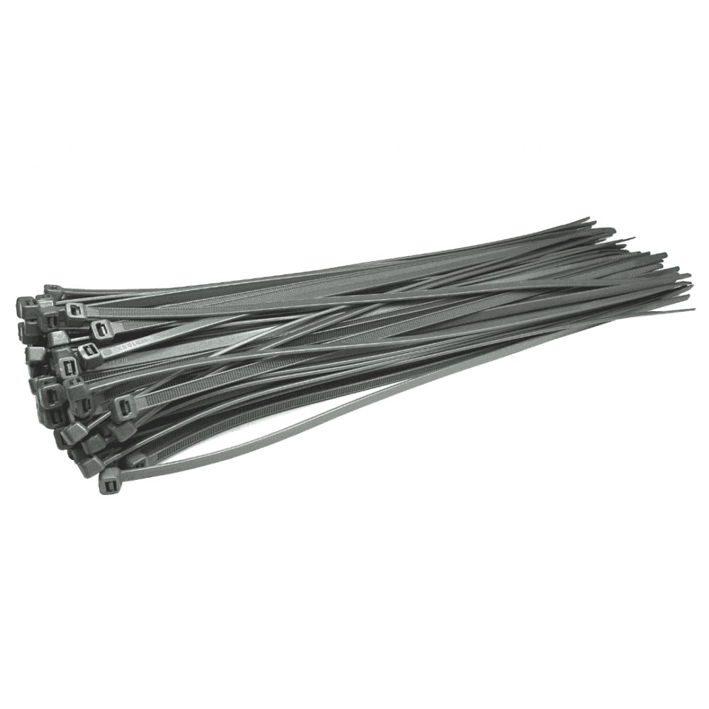 300mm x 4.8mm SILVER CABLE TIES 100PK CT300SIL CCL Computers