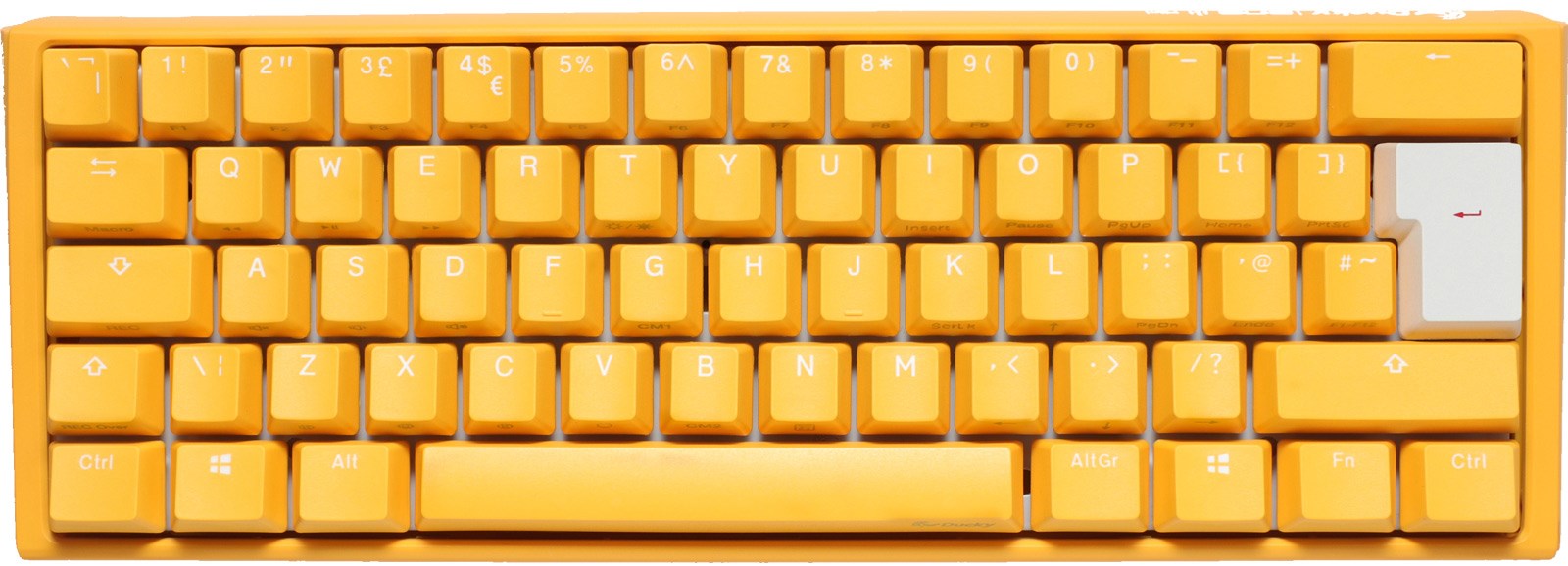 Photos - Keyboard Ducky One 3 Mini Yellow , UK, 60, RGB LED, Cherry MX Brown DKON216 