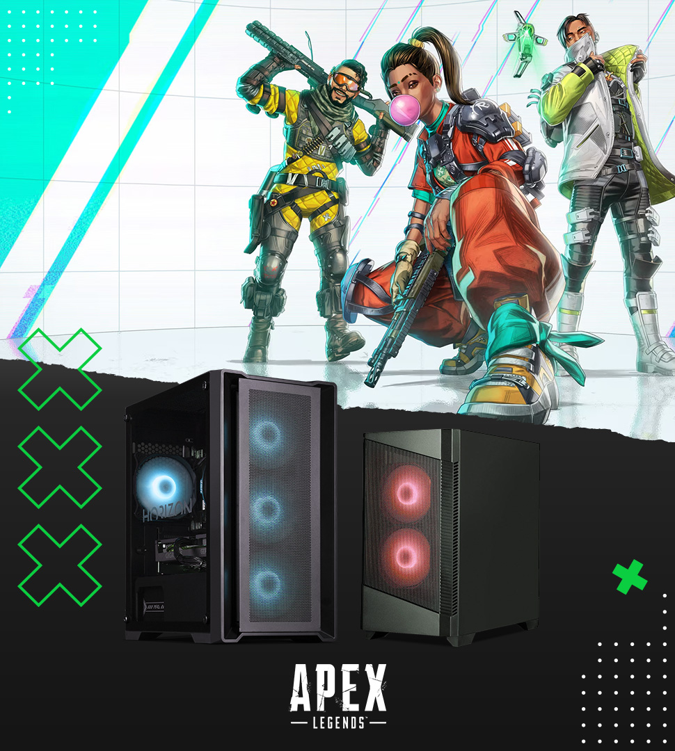 Welcome to our Apex Legends Gaming PCs section, with recommendations for suitable PCs to play Apex Legends
