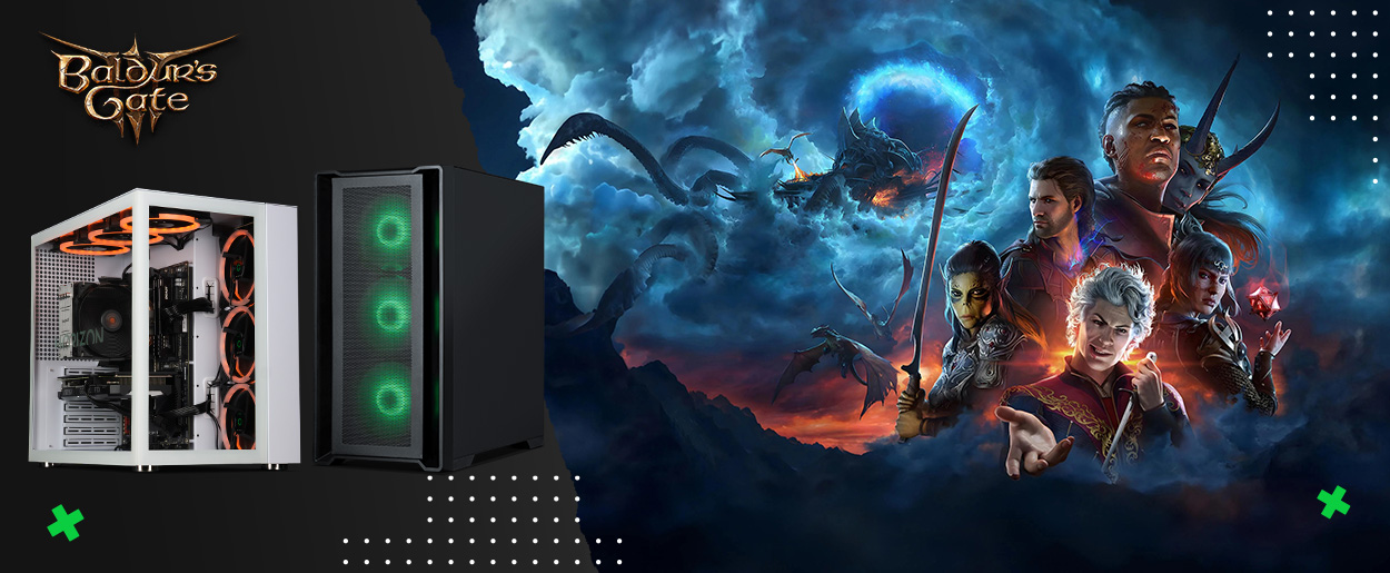 Welcome to our Baldur's Gate III Gaming PCs section, with recommendations for suitable PCs to play Baldur's Gate III