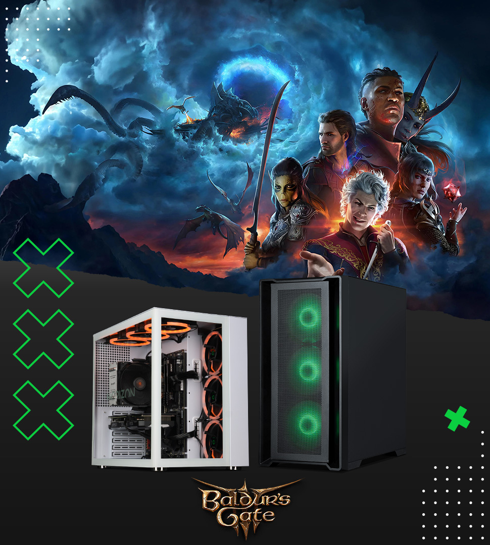 Welcome to our Baldur's Gate III Gaming PCs section, with recommendations for suitable PCs to play Baldur's Gate III