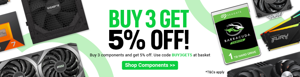 Buy 3, get 5% off on selected components