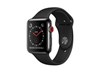 Apple Watch Series 3 (38mm) Smartwatch with Space Black Stainless Steel Case (16GB) GPS + Cellular and Black Sport Band