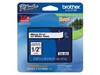 Brother P-touch TZe-231 (12mm x 8m) Black On White Laminated Labelling Tape