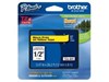 Brother P-touch TZe-631 (12mm x 8m) Black On Yellow Laminated Labelling Tape