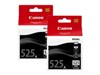 Canon PGI-525PGBK (Yield: 341 Pages) Black Ink Cartridge Pack of 2