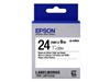 Epson LK-6WBN (24mm x 9m) Black/White Standard Label Cartridge for LabelWorks LW-1000P/LW-600P/LW-700/LW-900P/LW-Z900FK Label Makers