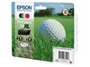 Epson Golf Ball 34XL T3476 (Yield 950 pages) DURABrite Ultra Multipack (Black 16.3ml and Cyan, Magenta, Yellow 10.8ml) Ink Cartridges