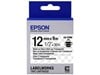 Epson LK-4TBN  (12mm x 9m) Label Cartridge (Black on Transparent) for LabelWorks Label Makers