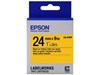 Epson LK-6YBP (24mm x 9m) Label Cartridge (Black on Pastel Yellow) for LabelWorks Label Makers