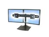 Ergotron DS100 Dual Monitor Desk Stand - Horizontal (Black)