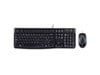 Logitech MK120 Desktop Wired USB Keyboard and Optical Mouse (Black)