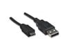 Manhattan High Speed USB Device Cable (0.5m) A Male / Micro-B Male (Black)