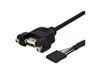 StarTech.com Panel Mount USB Cable USB A to Motherboard Header Cable F/F (0.3m)